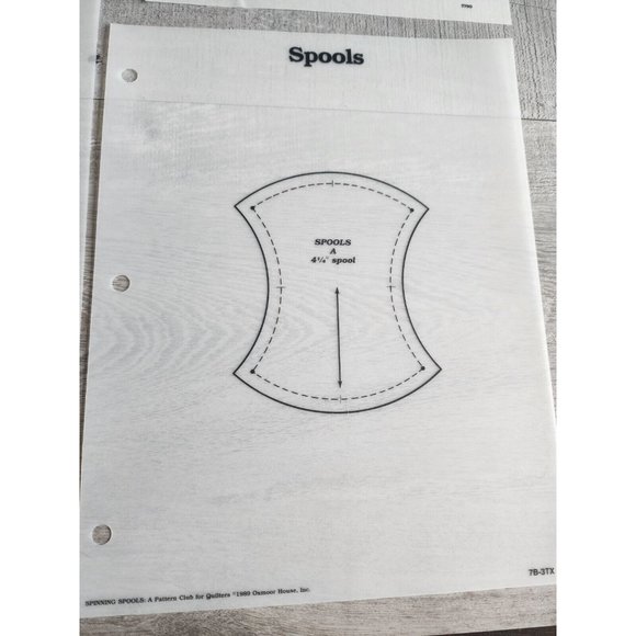 Georgia Bonesteel's Spinning Spools Template Storage Bag + 9 Quilt Templates #50 - Picture 10 of 10